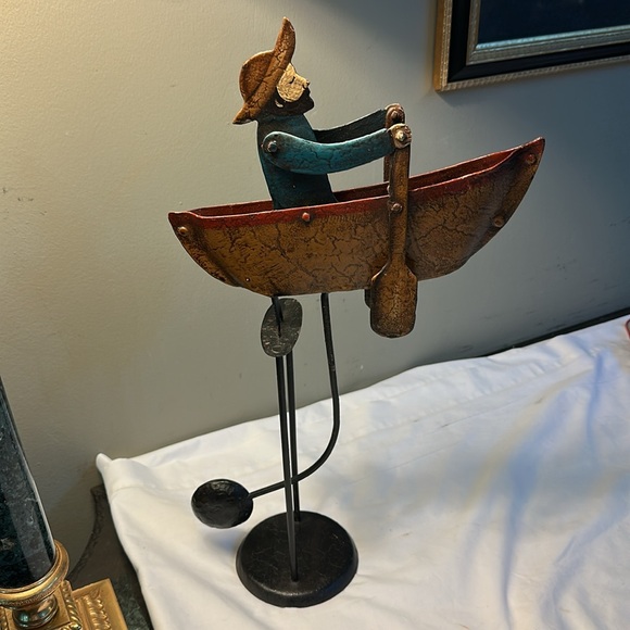 Vintage Kinetic Motion metal sculpture Nautical